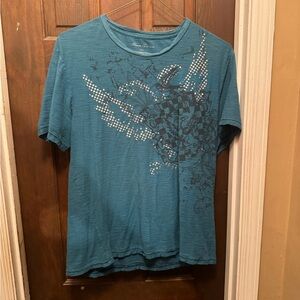 Men’s Blue Large Kenneth Cole Short Sleeve Shirt